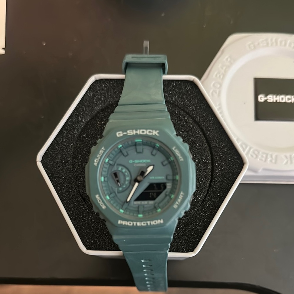 Womens G-Shock Turquoise Analog Watch